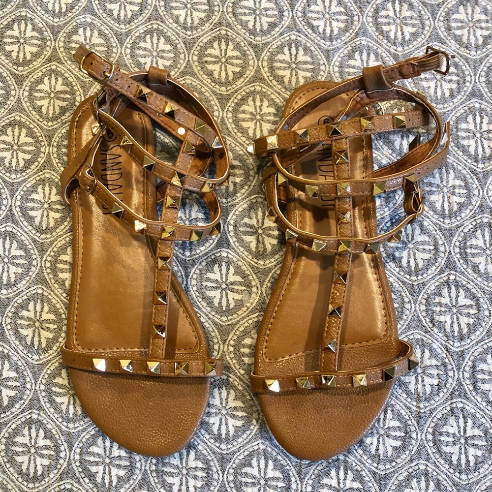 Studded Gladiator Sandals Size 6